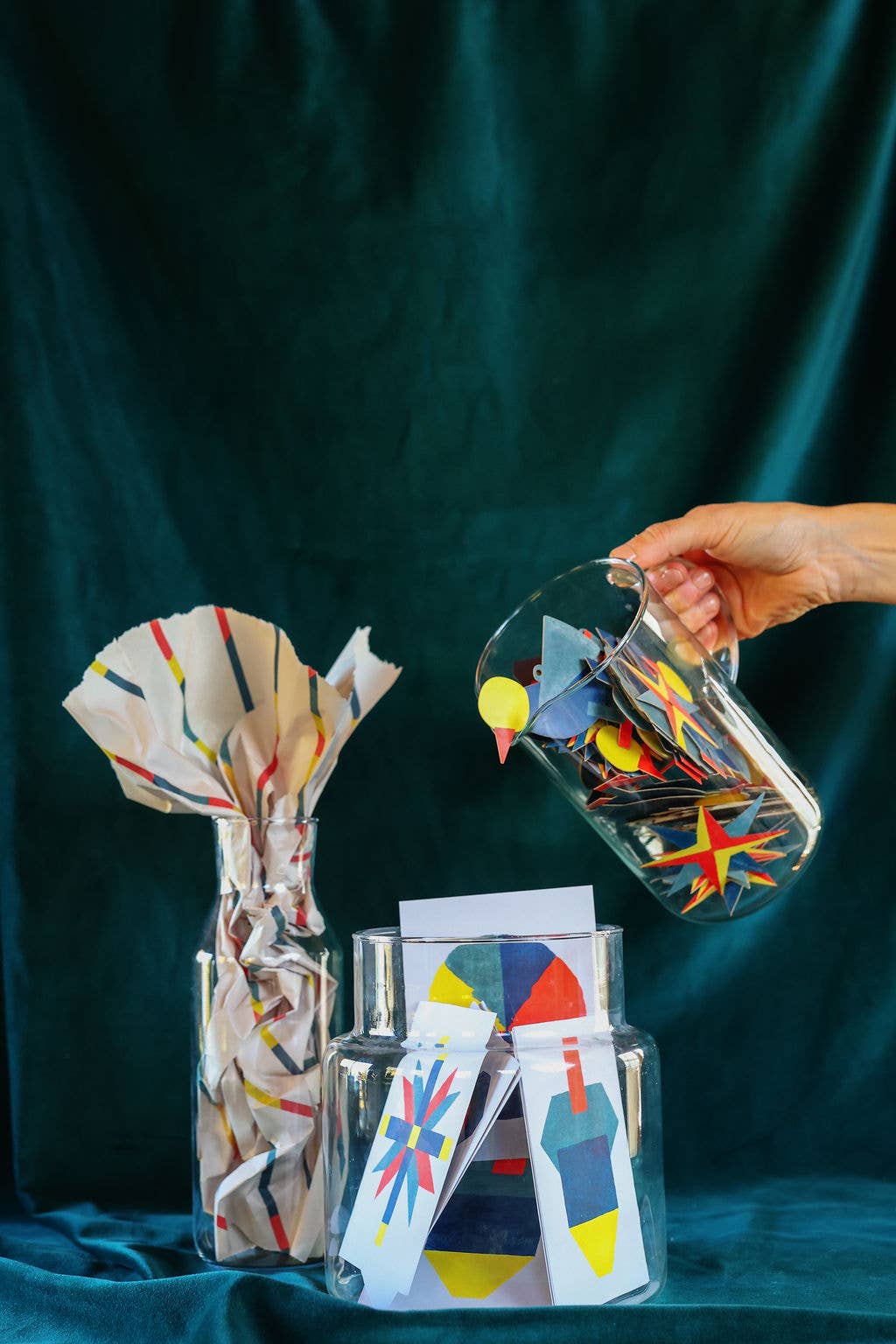 Bird, Flower, Star Paper Ornaments Pack of 4 – Isatopia