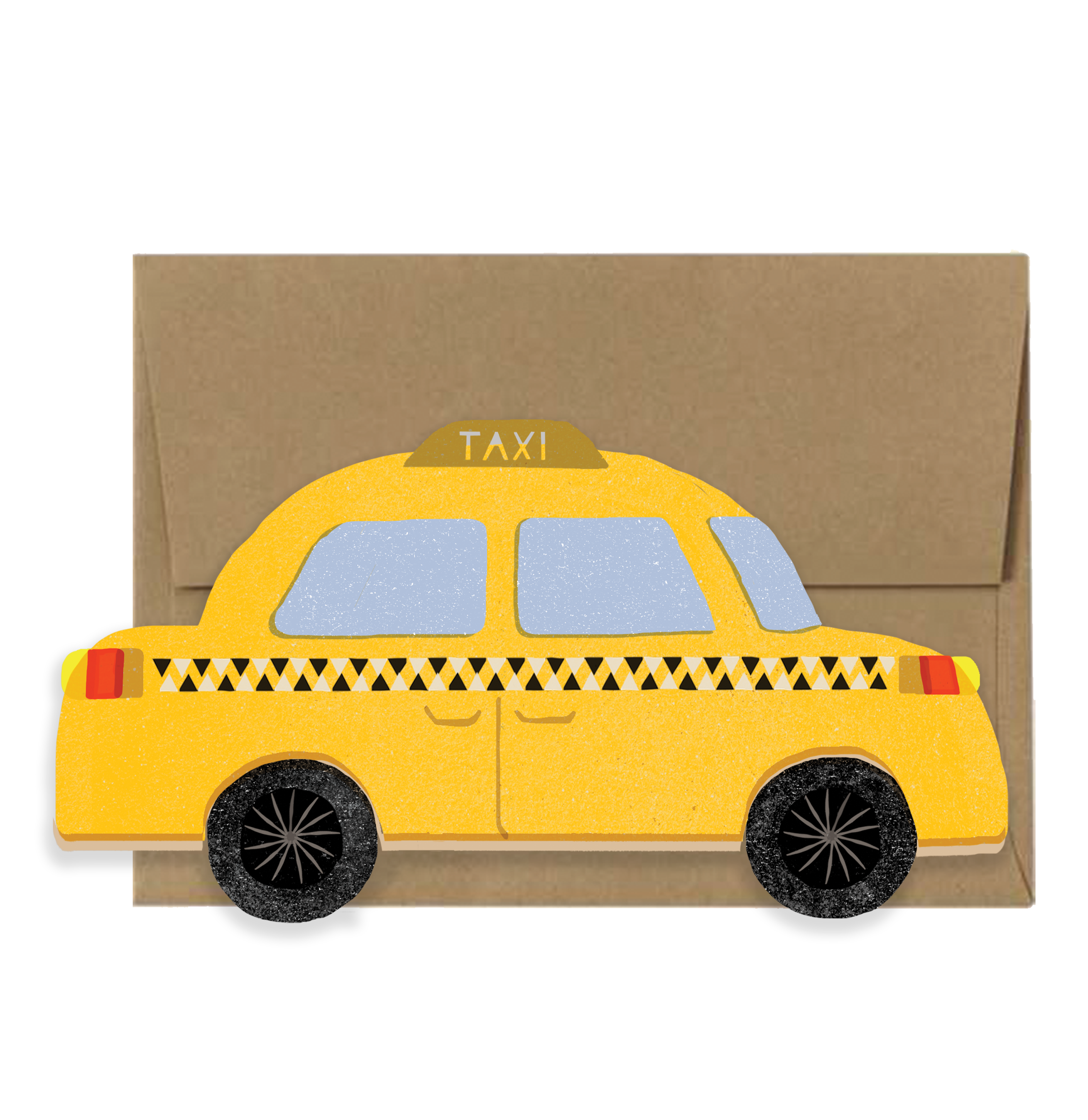 Yellow Cab Card - NYC Collection Die Cut