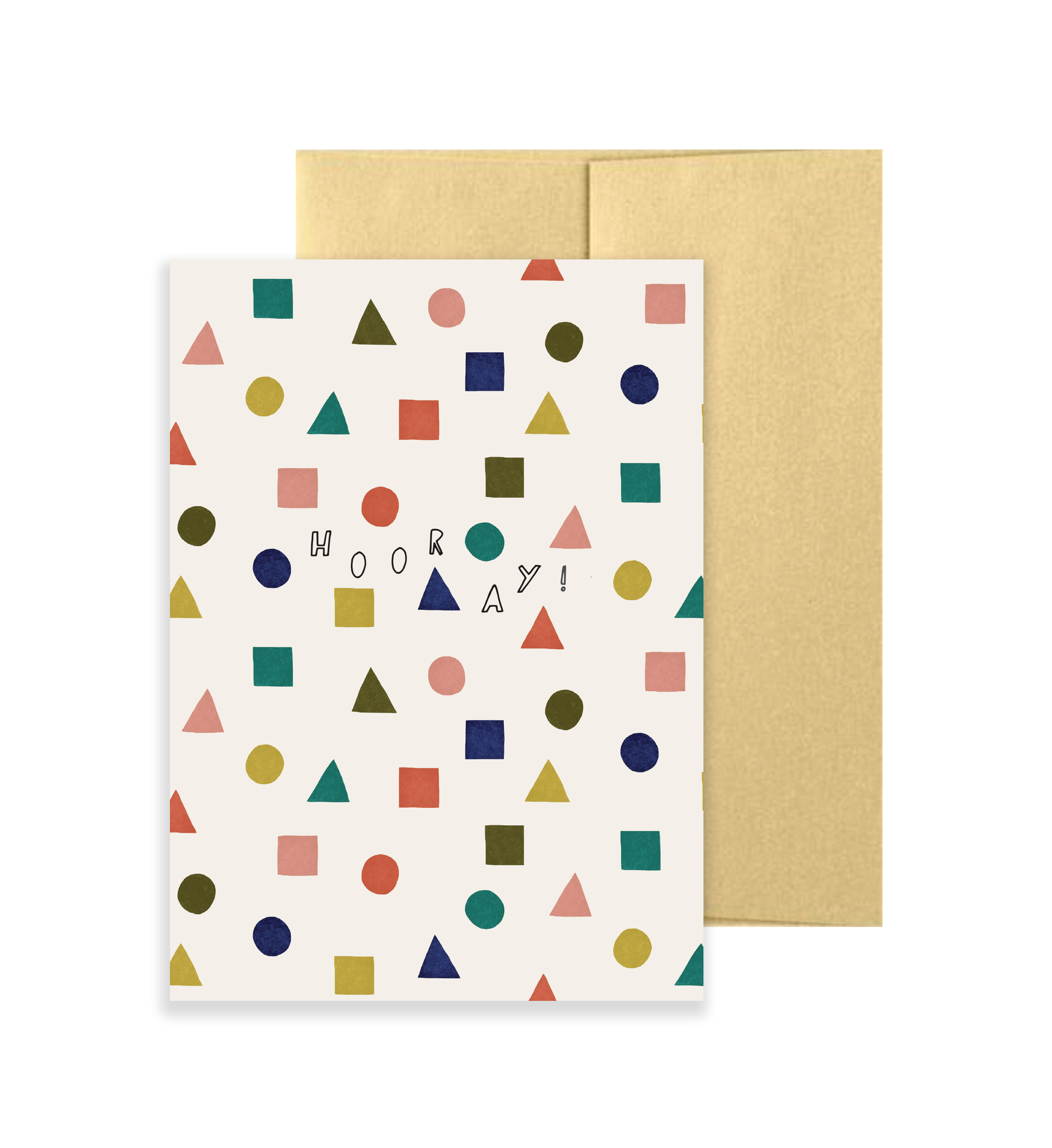 The Hooray Geometric Card Gold - Carnival Series – Isatopia