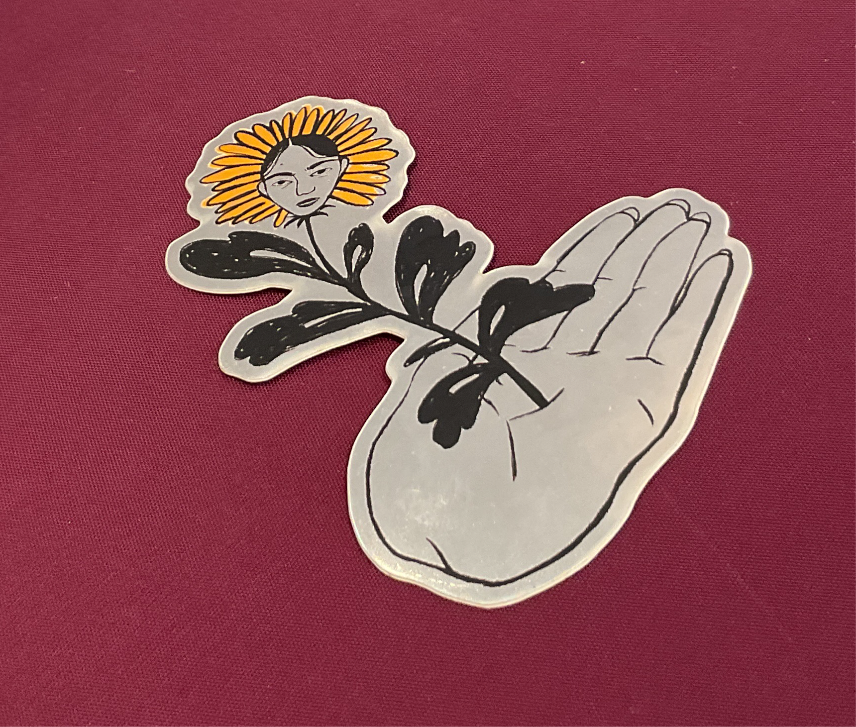 Sunflower sticker by Rama Duwaji