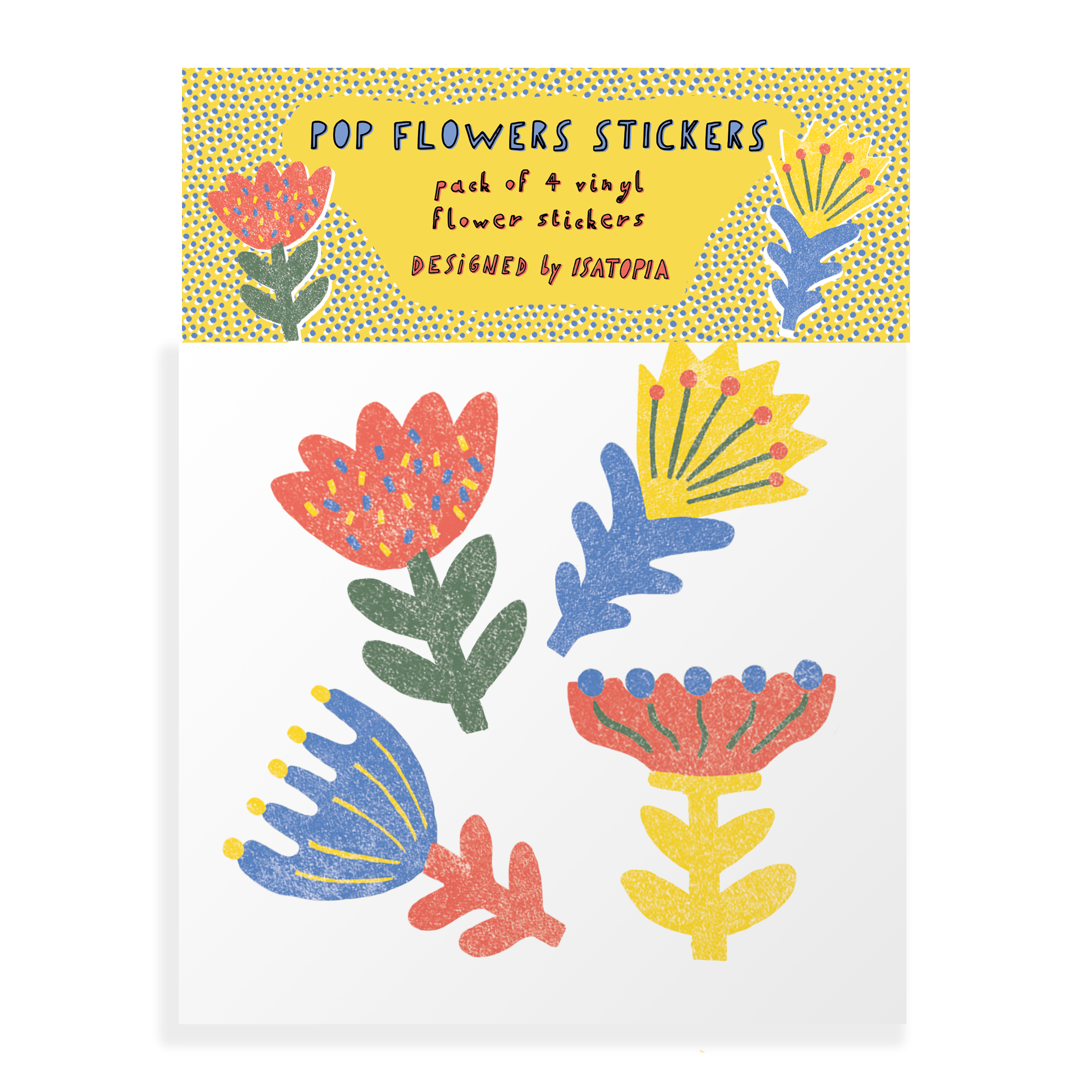 Pop Flowers Stickers Pack – Isatopia