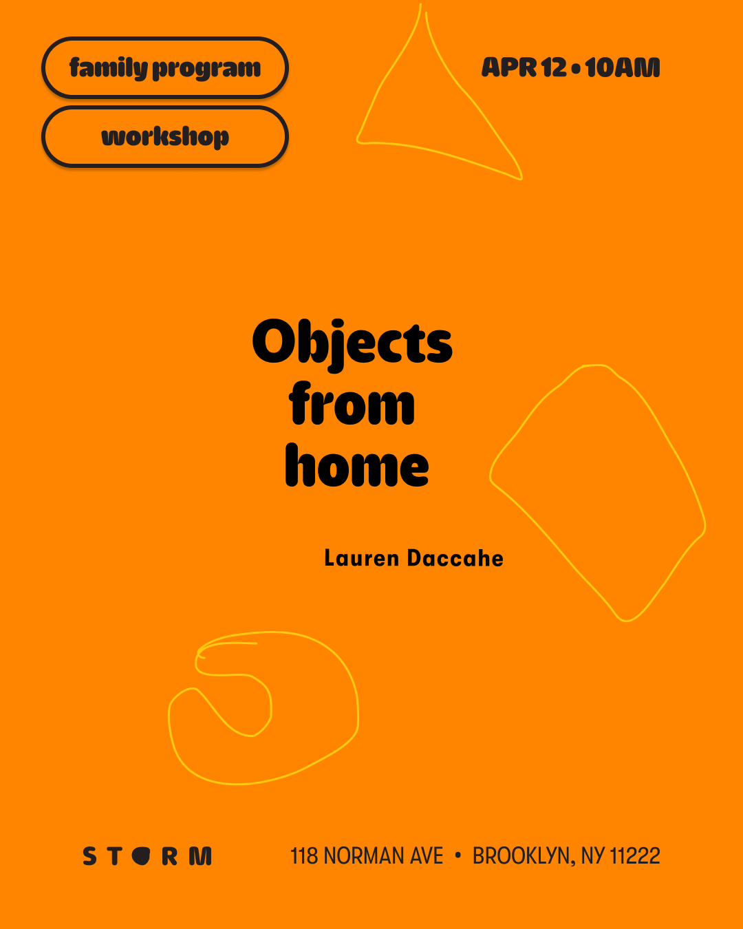 APR 12 • FAMILY PROGRAM – Objects from home with Lauren Daccache