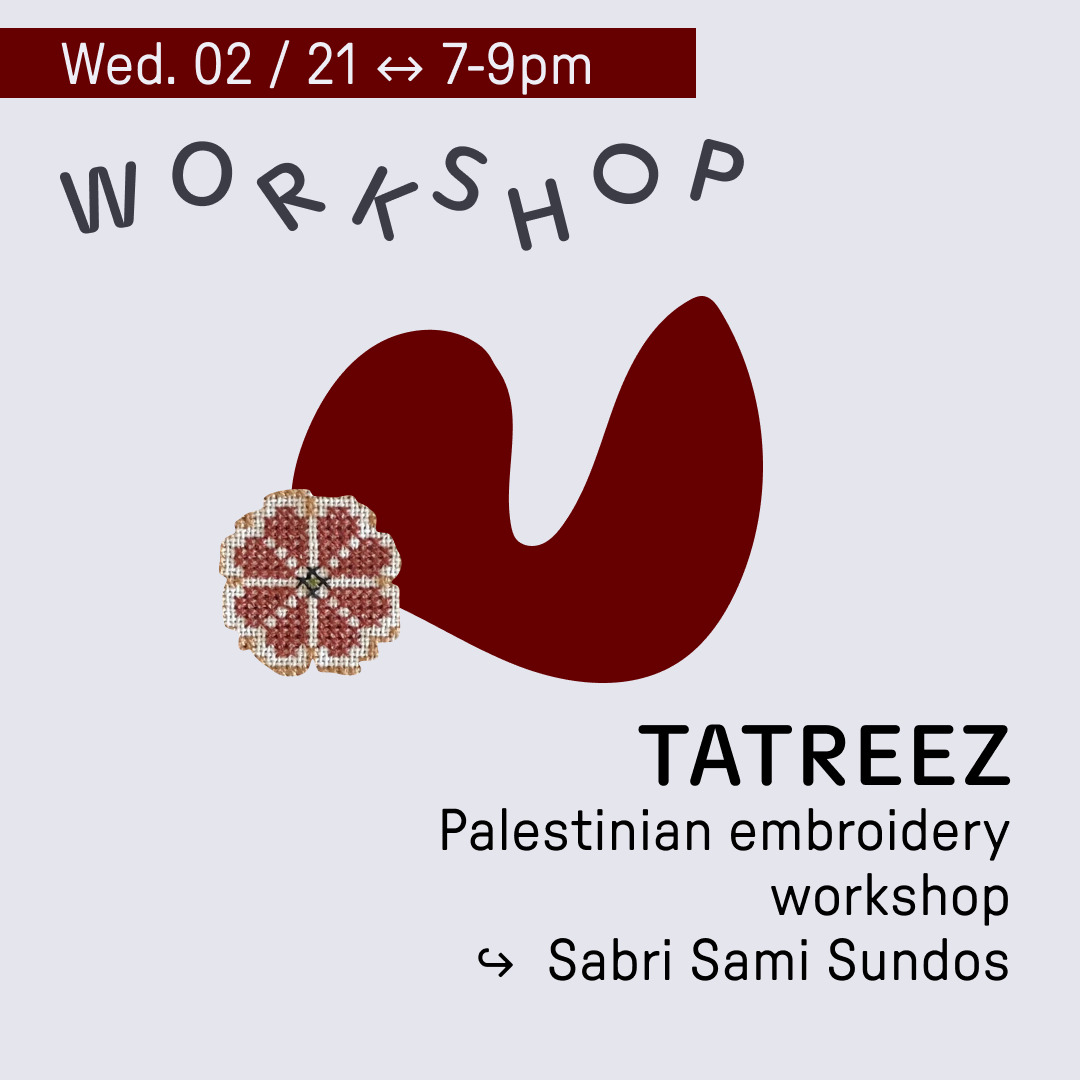 WORKSHOP : Tatreez – Sabri Sami Sundos