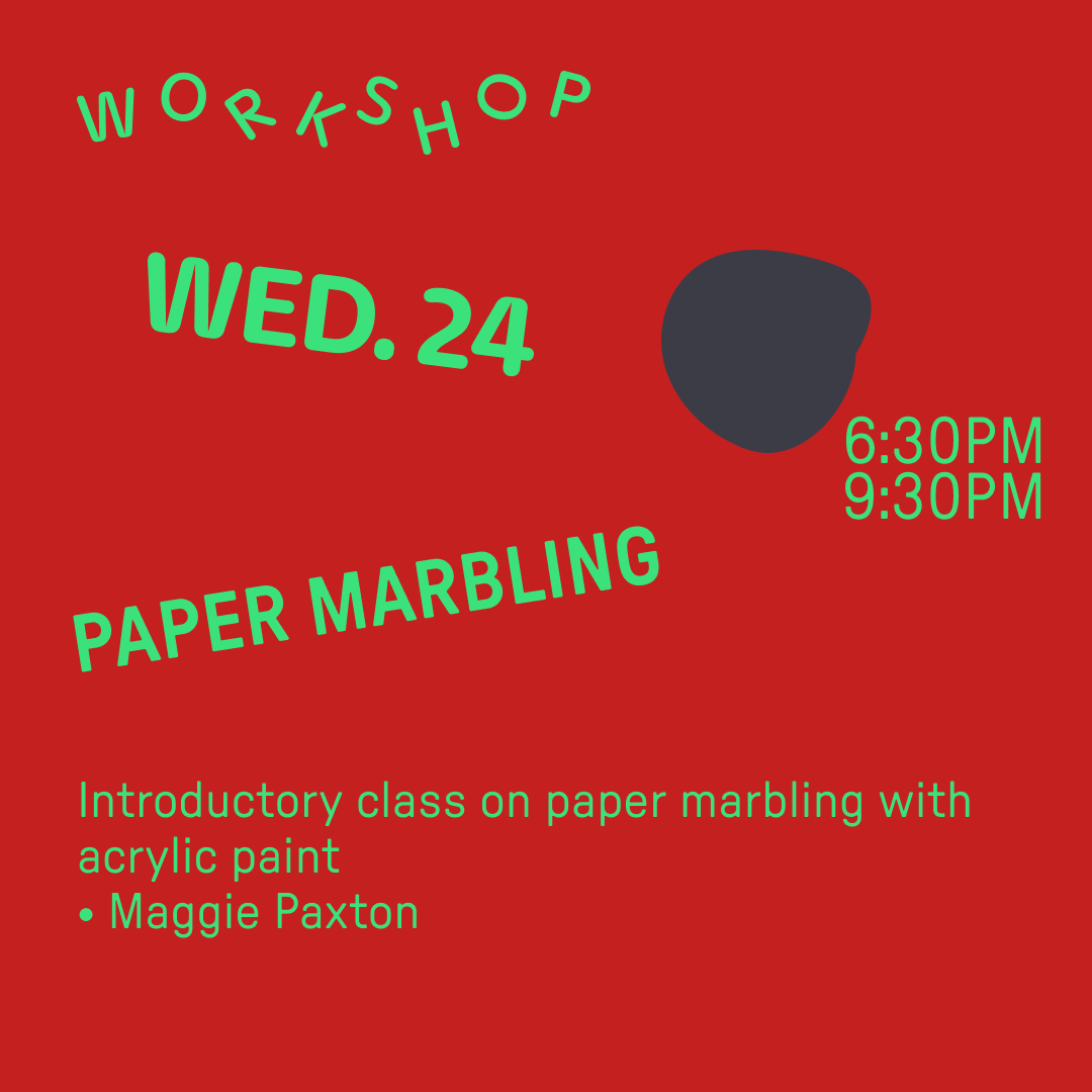 July 24: Paper Marbling with Maggie Paxton