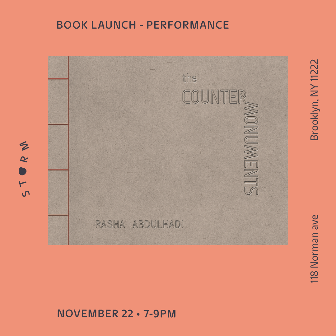 Nov 22 • They talk to me about Palestine: an artist’s book performance reading