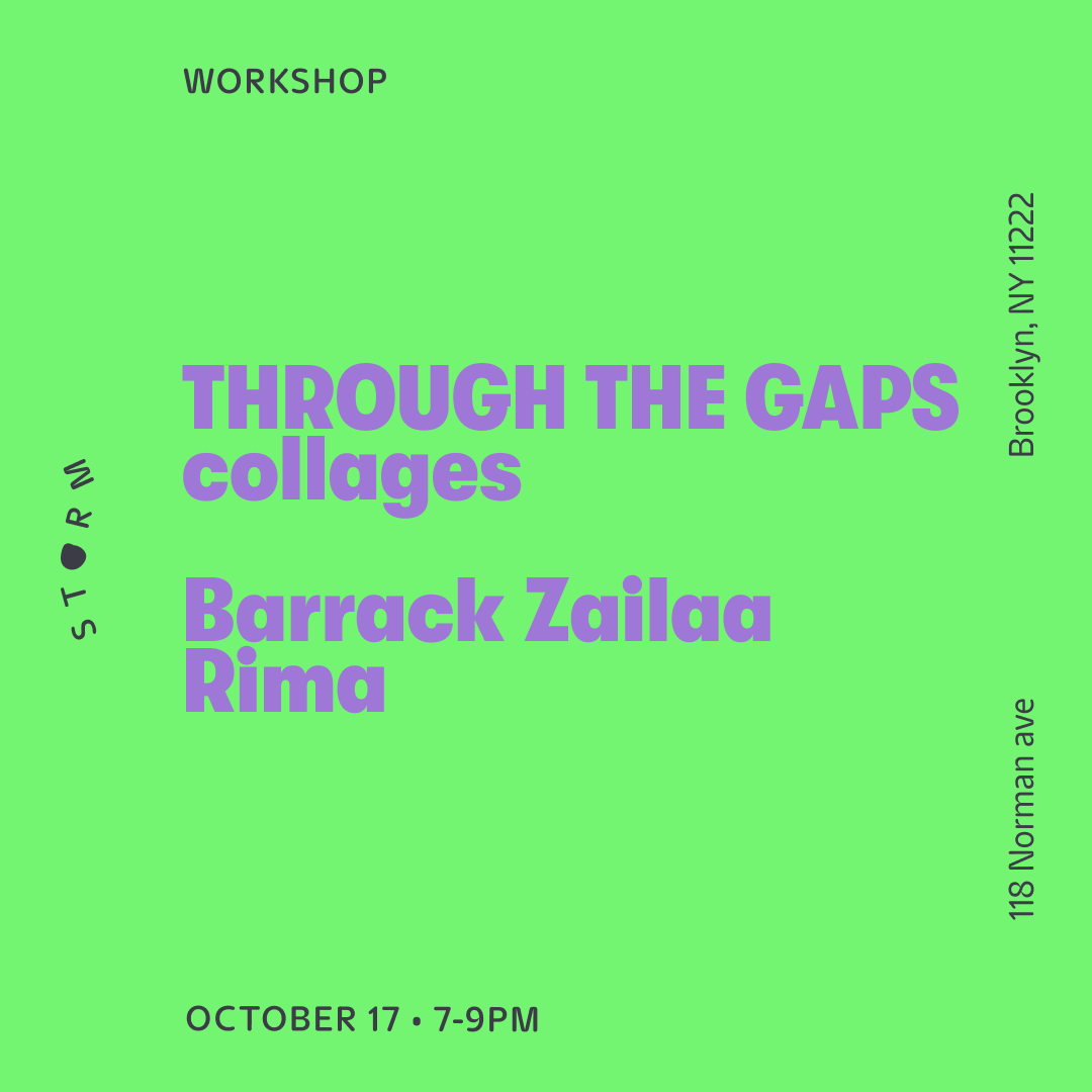 Oct 17 • Through the gaps, collages workshop – Barrack Zailaa Rima