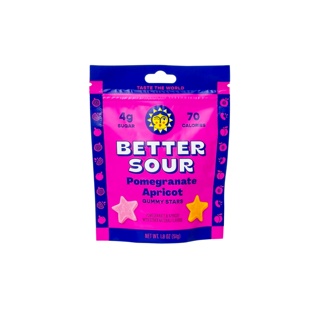 Pomegranate Apricot Gummy Stars – Better Sour