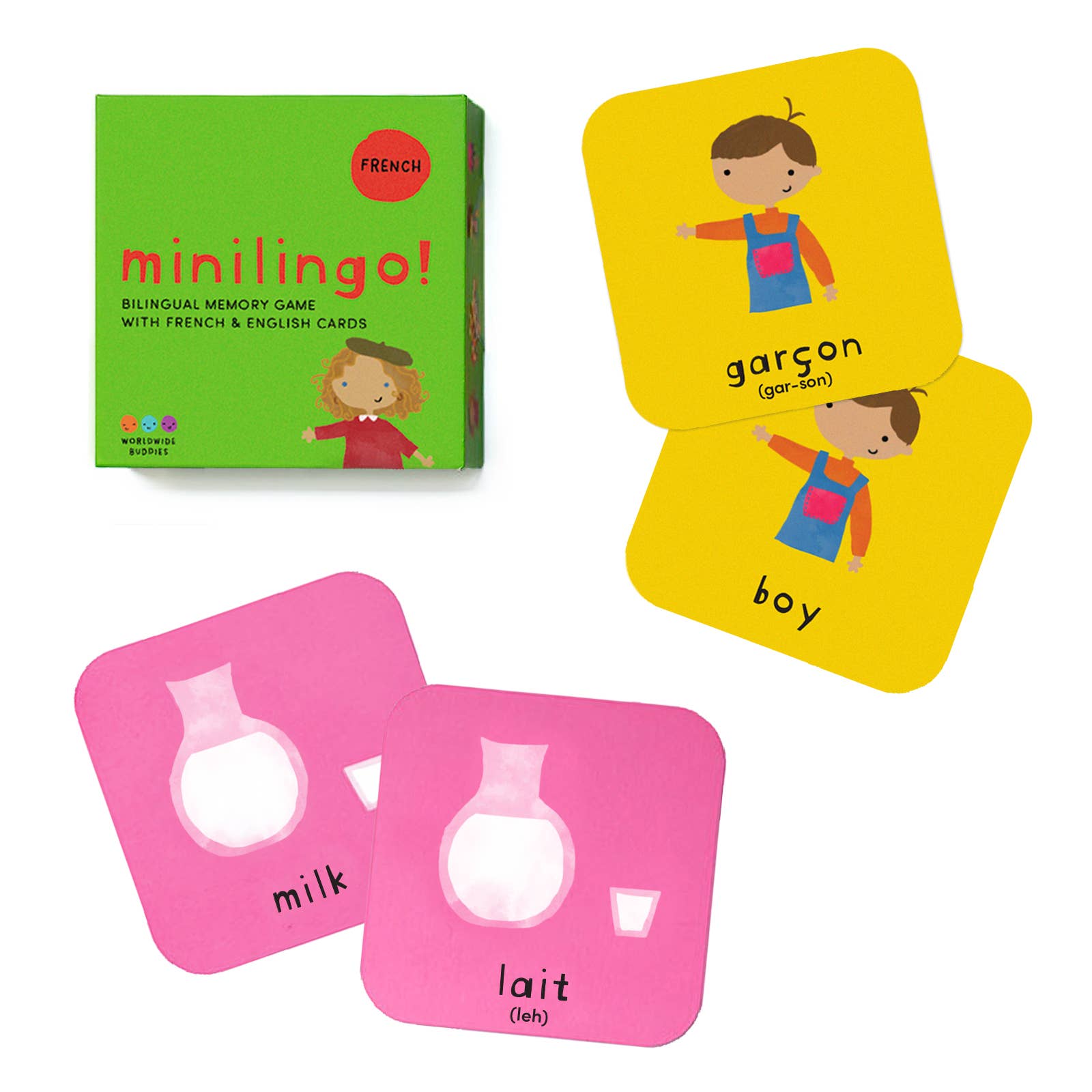 Minilingo Bilingual French/English Flashcards for Kids