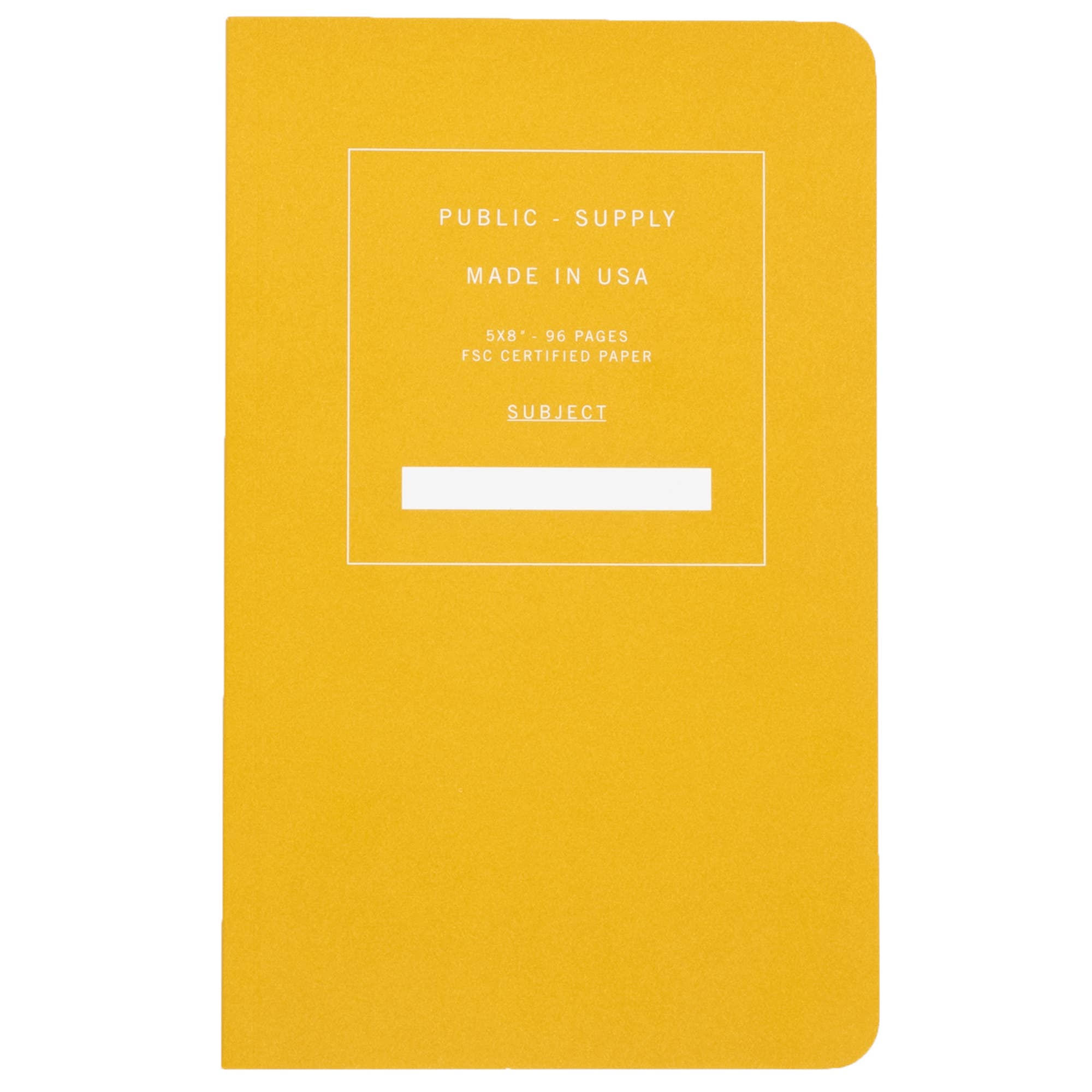 5x8" Soft Cover Notebook - Yellow: Dot